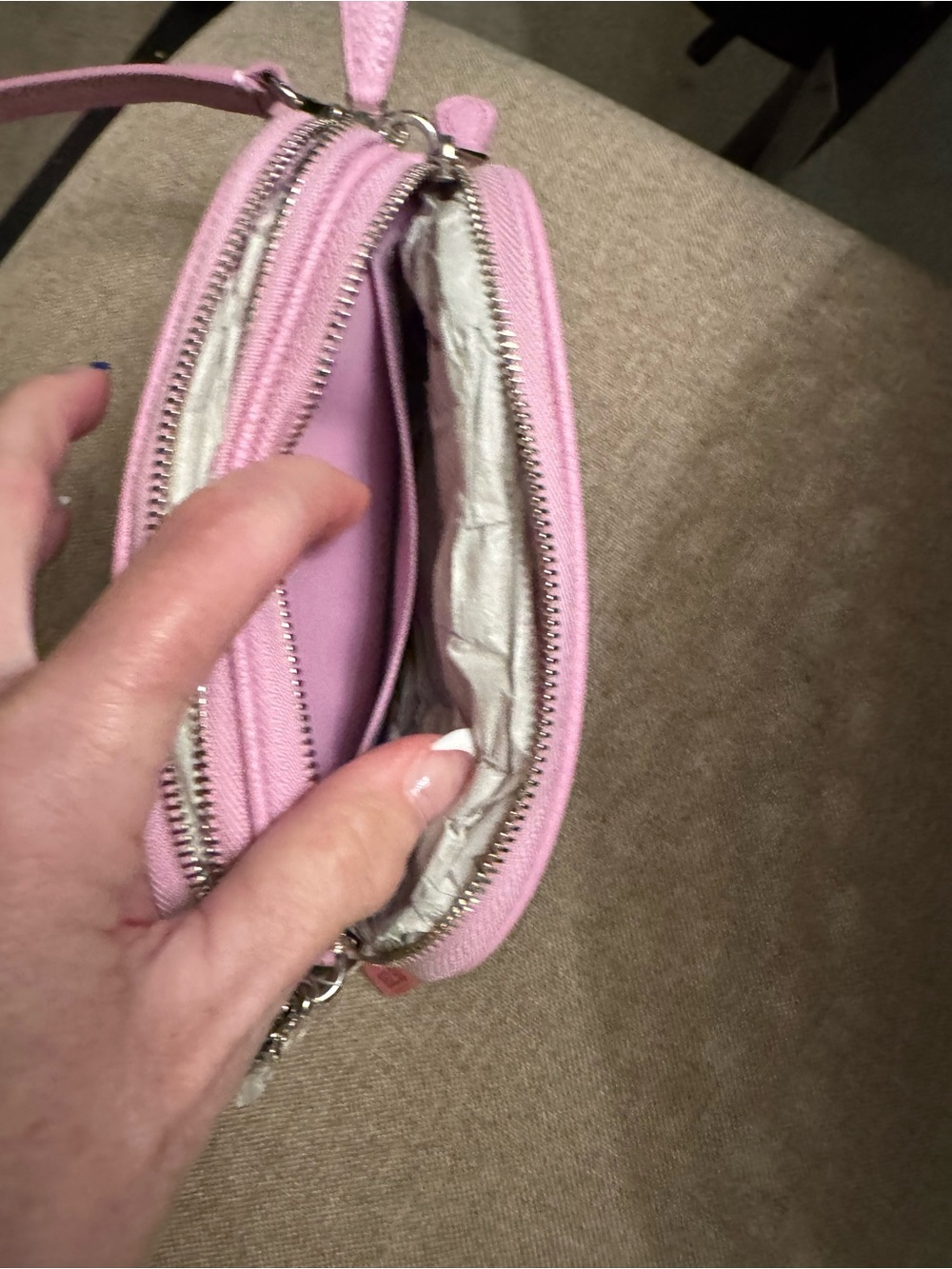 Coach Pink Pebbled Leather Crossbody Bag - Picture 2 of 4